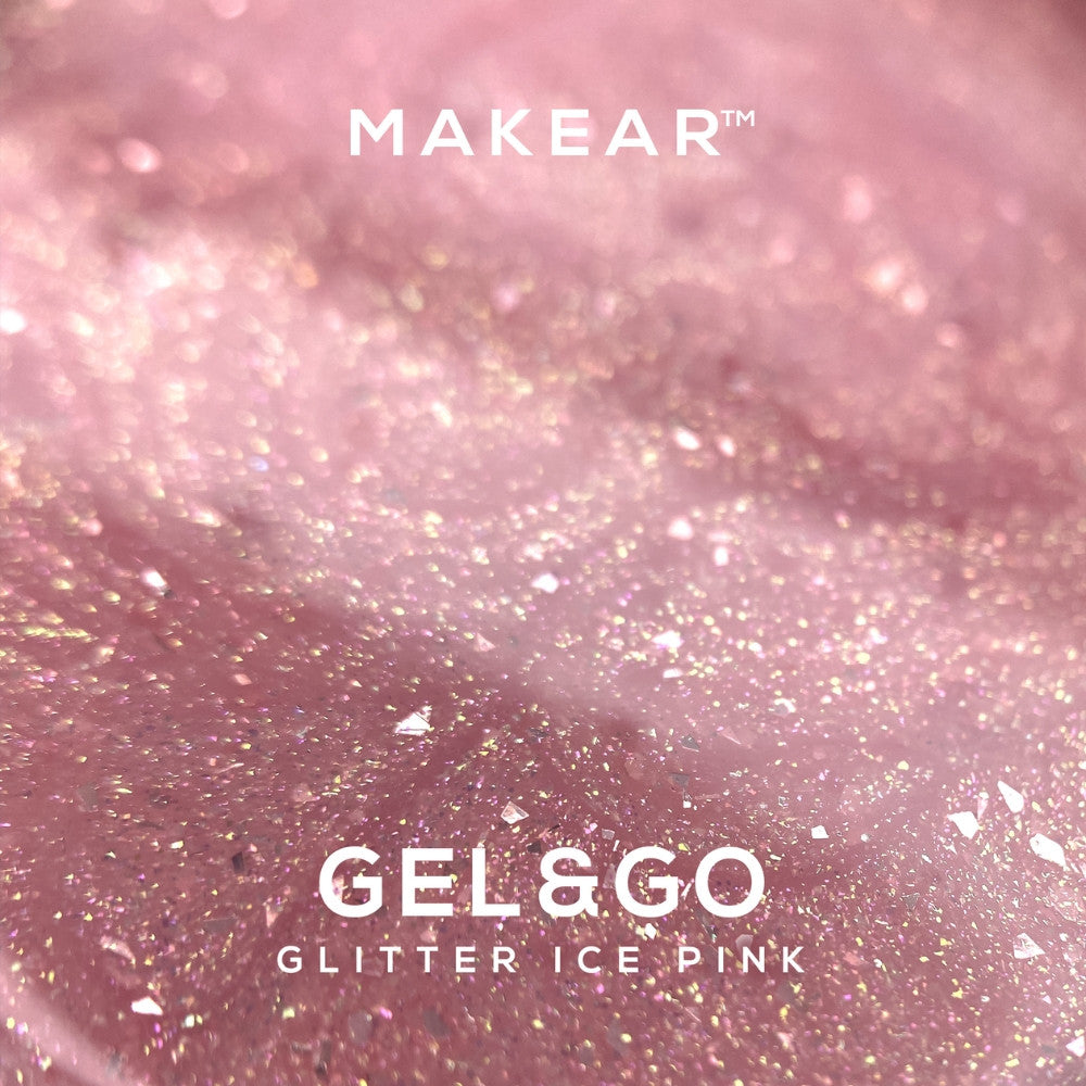 GG21 GLITTER ICE PINK - Gel&Go 50ml