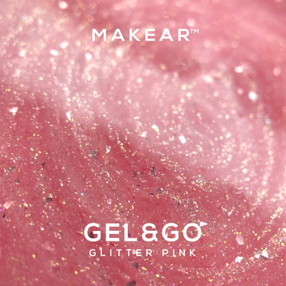 GG22 GLITTER PINK  - Gel&Go 15ml