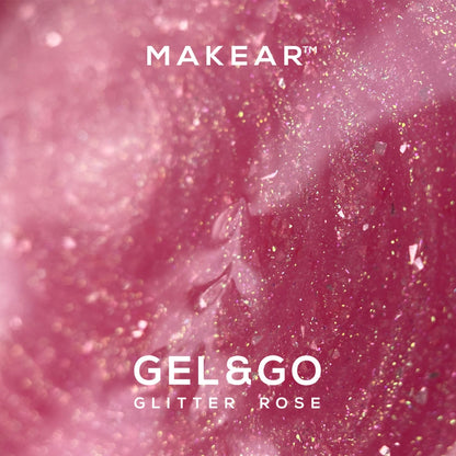GG23 GLITTER ROSE - Gel&Go 15ml
