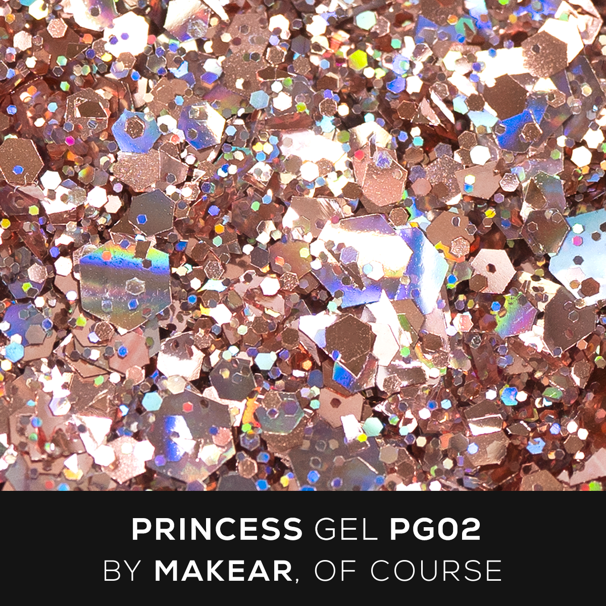 PG02 Princess Gel - Rose Gold 5ml Makear